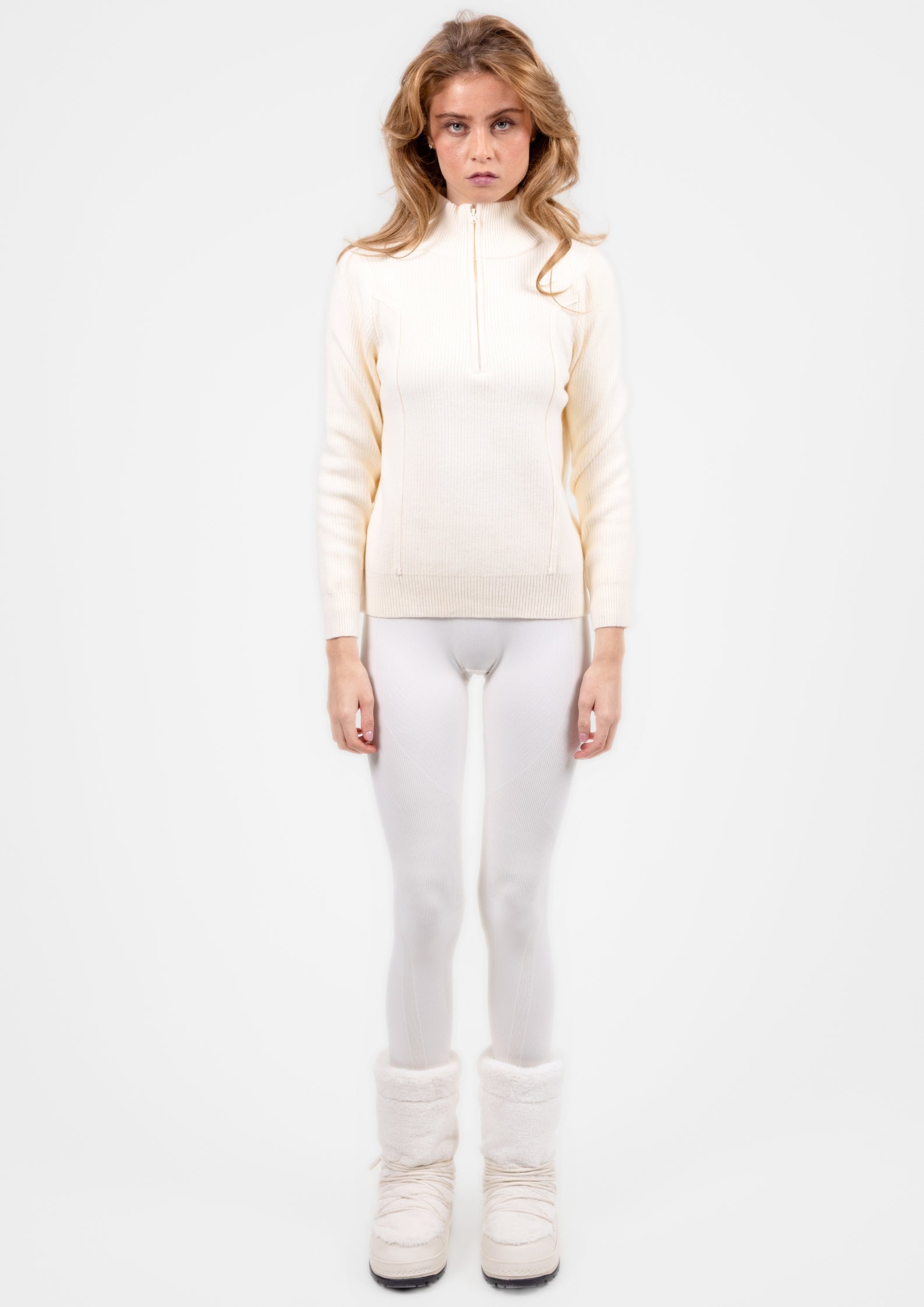 The Valmont Quarter Zip - Cream