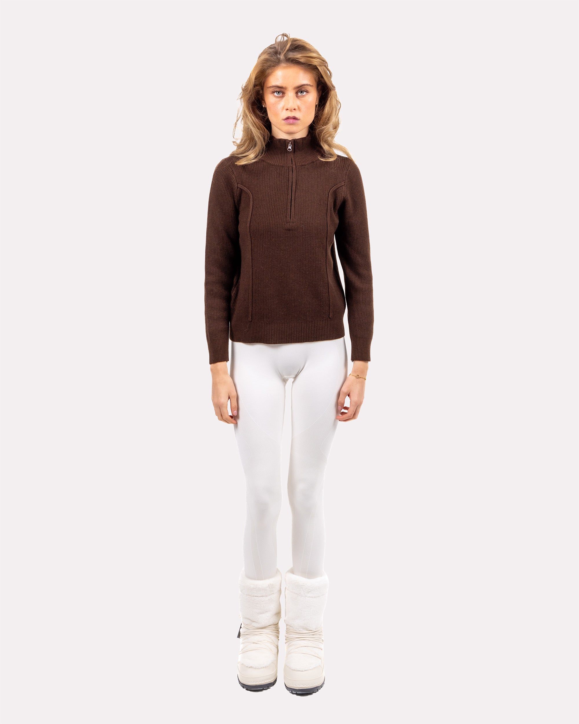 The Valmont Quarter Zip - Brown