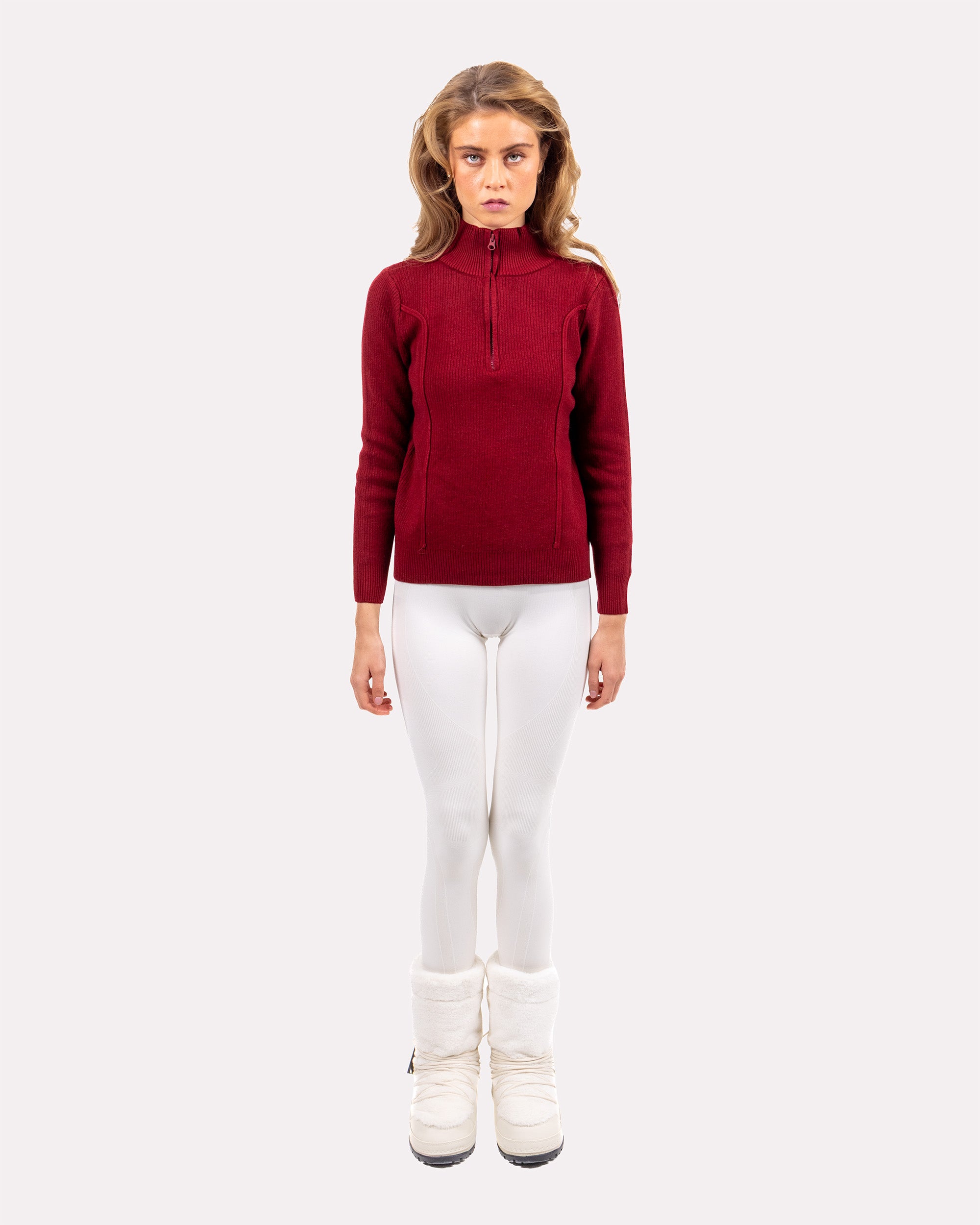The Valmont Quarter Zip - Red